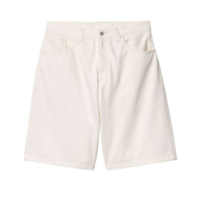 Pantalón corto vaquero Carhartt Brandon Short White rinsed I031921.0202.03 Vaquero Jeans Cortos Carhartt WIP