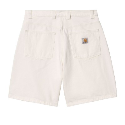 Pantalón corto vaquero Carhartt Brandon Short White rinsed I031921.0202.03 Vaquero Jeans Cortos Carhartt WIP
