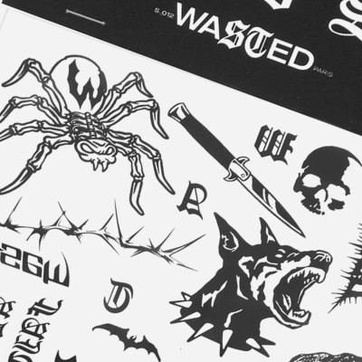 Set De Tatuajes Wasted Paris City Tattoo Set CTYTAT-WSTD-PRS-SS25 Accessoires Wasted Paris