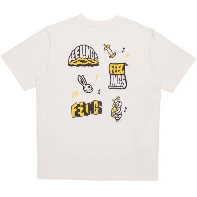 Camiseta AndFeelings Patchwork Short Sleeves Tee Blanco Tee AFG10SS-WHT Camisetas AndFeelings