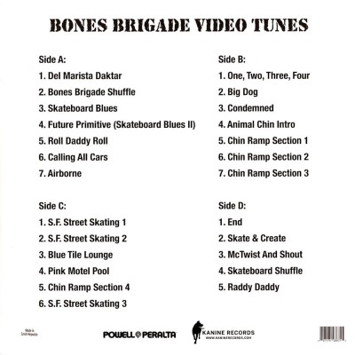 Disco Vinilo Bones Brigade Vinyl LP Video Tunes AVAPPBBVT Accessoires Bones