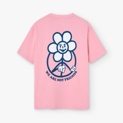 Camiseta We Are Not Friends Young Daisy Rosa Light Salmon WANF-SU2502-SLMN Camisetas We are not friends