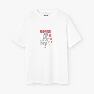 Camiseta We Are Not Friends Sved By Wanf T-shirt Blanco White WANF-SU2509-WHT T-Shirts We are not friends