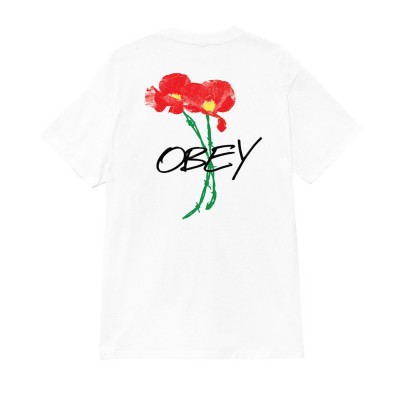 Camiseta Obey Poppies White