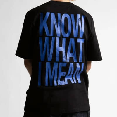 Camiseta Wasted Paris Know What I Mean Negro Black WSTDPRS-FW25-KN0W T-shirts Wasted Paris