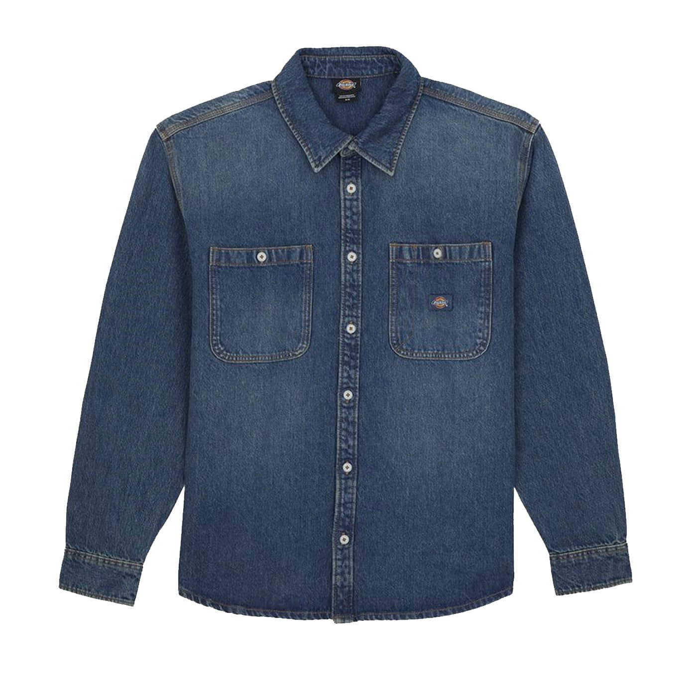 Camisa vaquera Dickies Mechanic Denim Shirt Ls Khaki Tinted Blue DK0A87PXL231-2FW5 Camisas Dickies