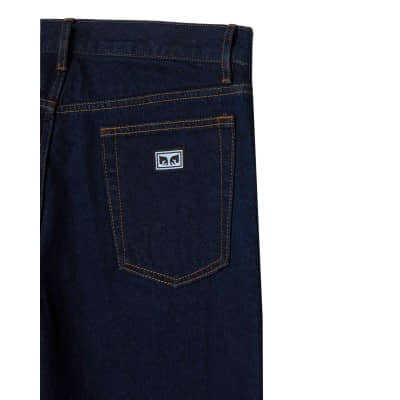 Pantalón Vaquero OBEY Bender Denim Azul Rinse Indigo 142010080-RID Vaquero Jeans Obey 