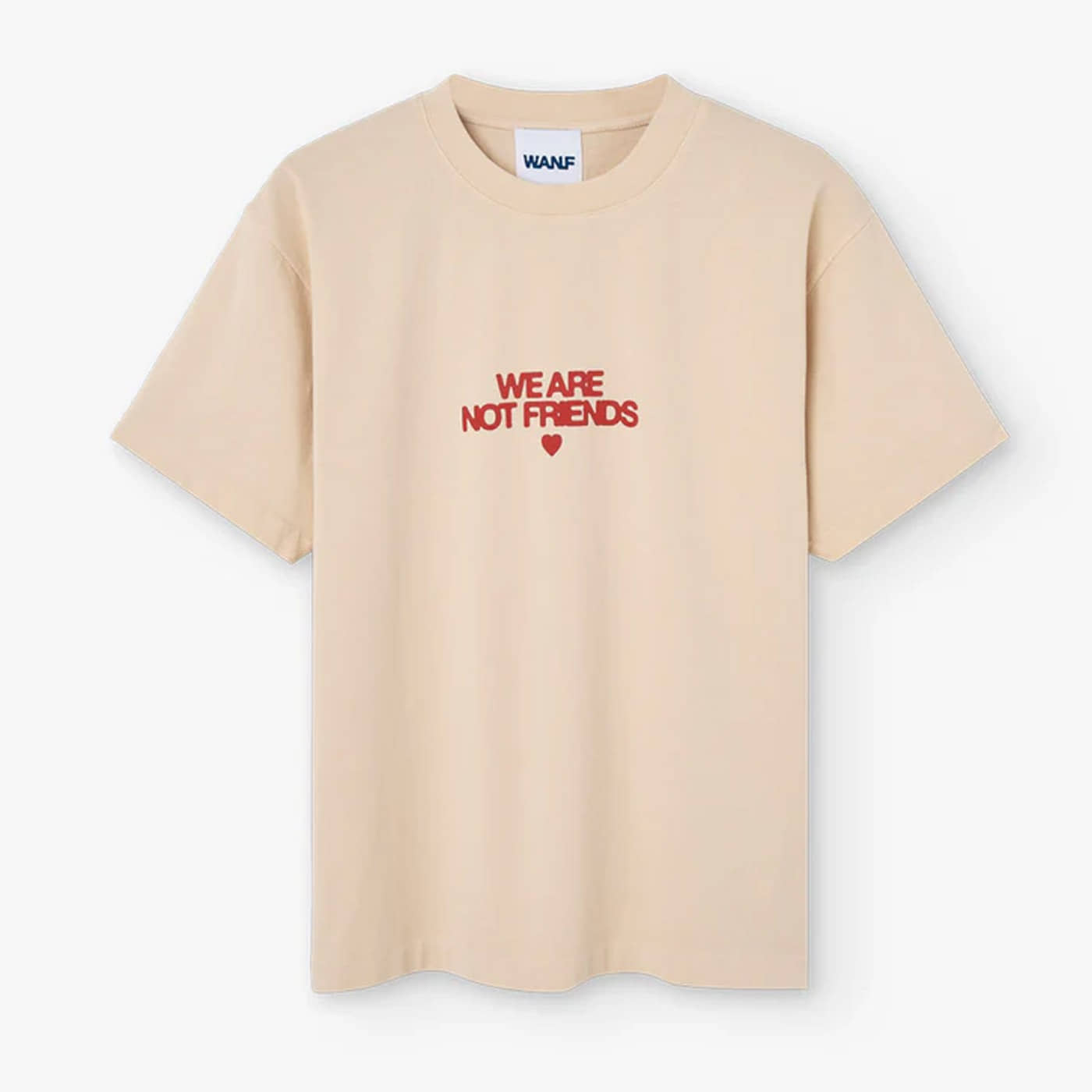 Camiseta We Are Not Friends Off Bold Love Beige WANF-FA2502-000 T-Shirts We are not friends