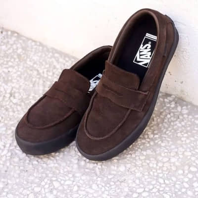 Zapatilla Pro Skate Vans Skate Loafer Suede Brown-Black VN000VA6Y491 Zapatillas Vans