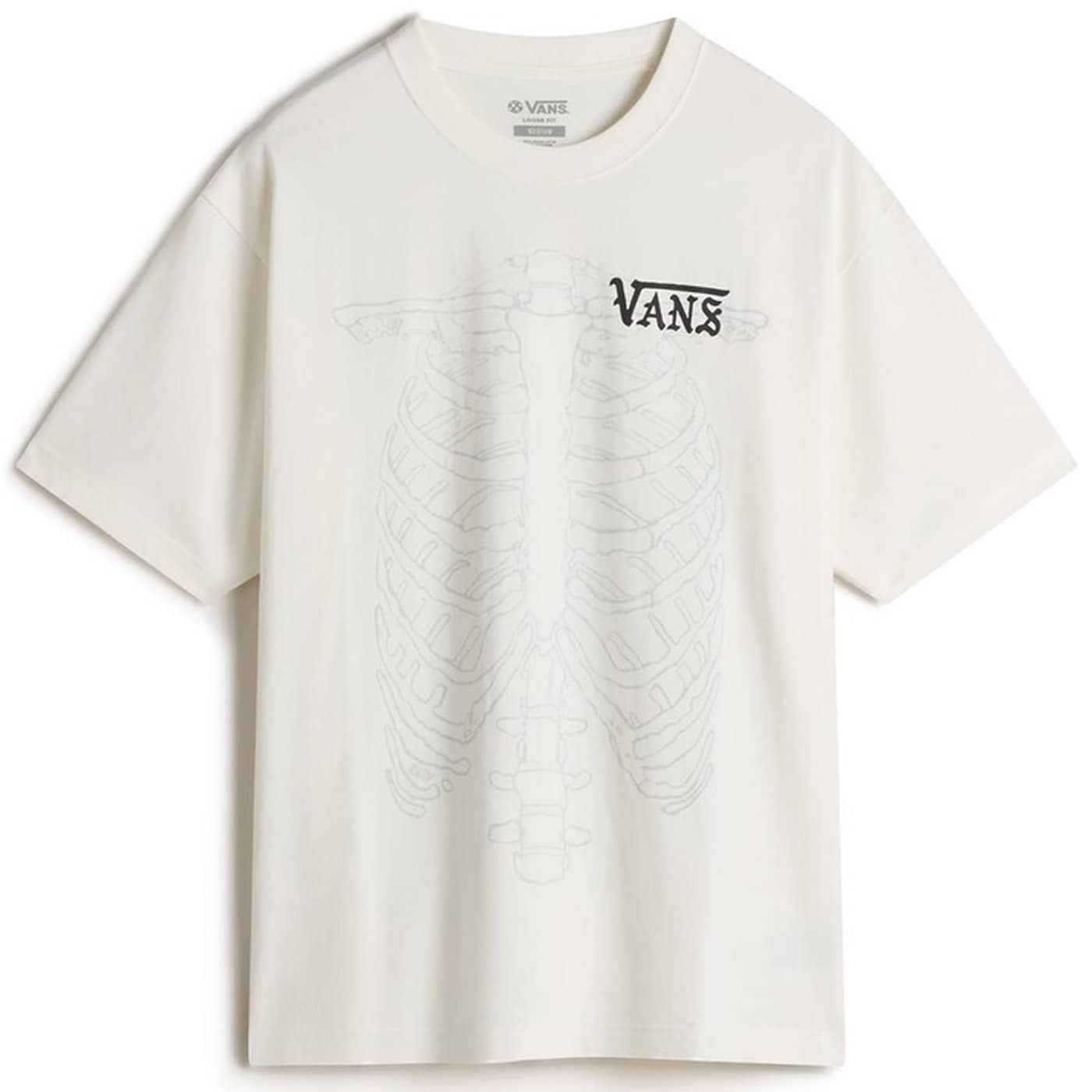Camiseta Vans Mte Ribcage Reversible Ss Tee Blanco Marfil Egret VN000PJTC9F1 Camisetas Vans