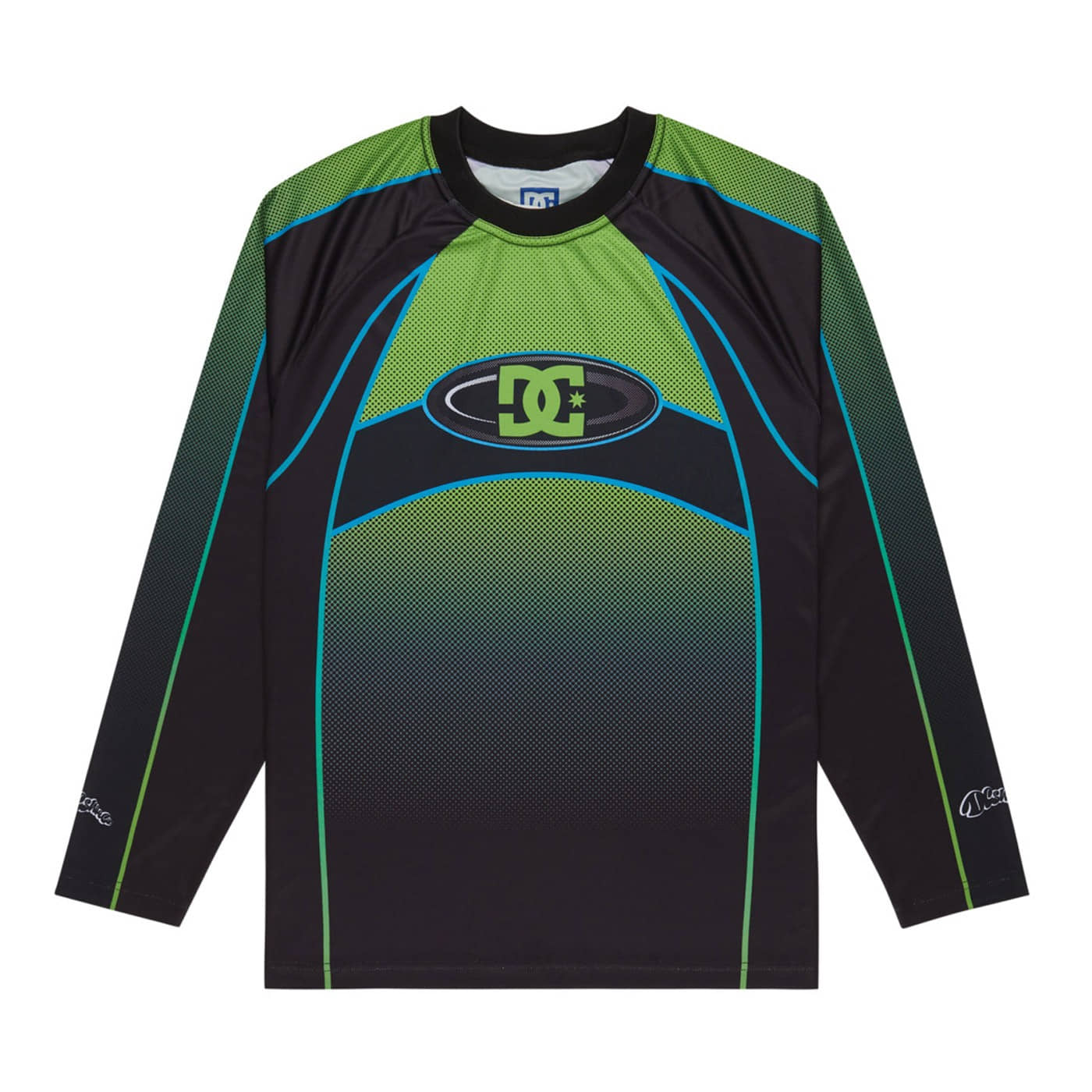 Camiseta Dc Sylem Manga Larga LS Jersey Negro Verde Black Green EDYKT03539-GJZ0 Tshirts DC SHOES