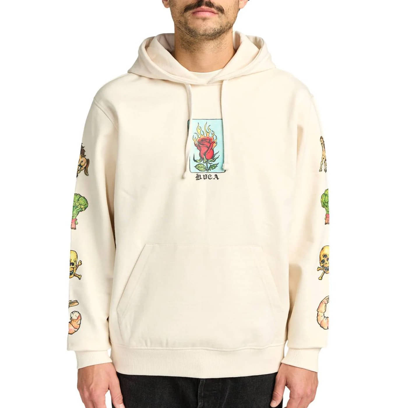 Sudadera Rvca KLS Hoodie Blanco White EVYSF00134-WZA0 Sudaderas RVCA