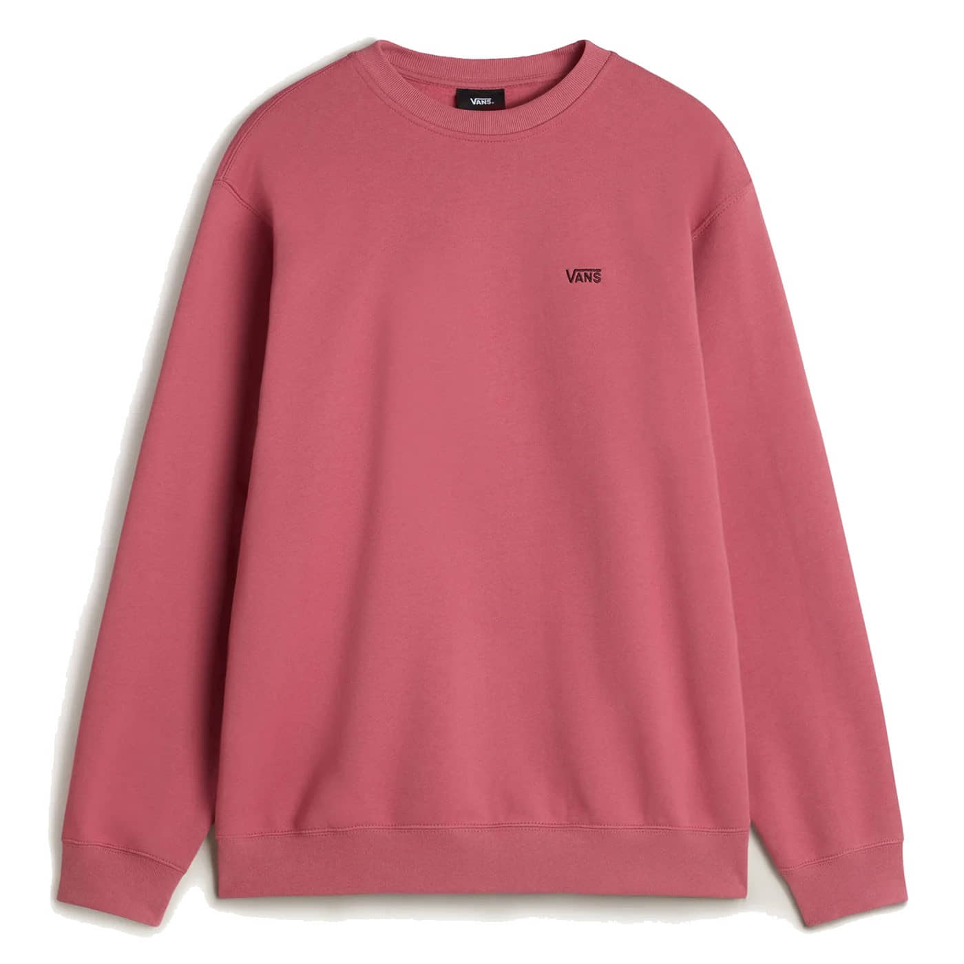 Sudadera Vans Left Chest II Logo Bordado Loose Crew Rosa Palo Mauvewood VN000P20ZRY1 Sudaderas Vans