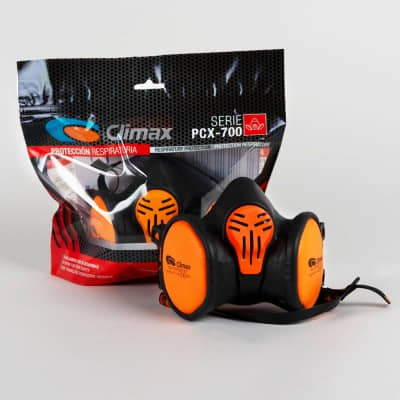 Máscara Molotow Climax Defender Standard Mask a2-p3 Serie PCX-700 Negro Naranja Black Orange MOLOTOW-800.129 Graffiti Molotow