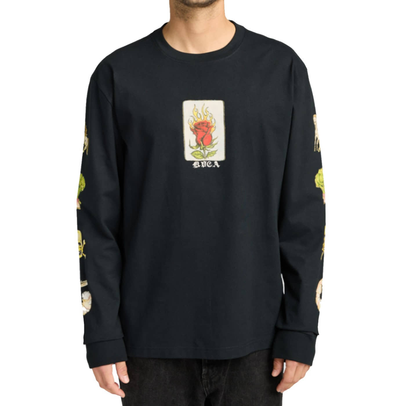 Camiseta Manga Larga RVCA Ksl Ls Black EVYZT00306-BLK T-shirts RVCA