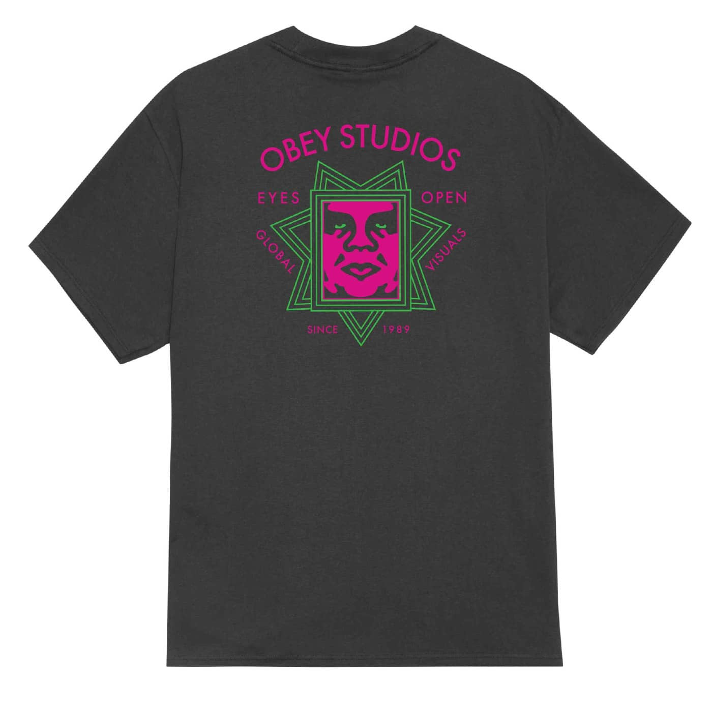 Camiseta OBEY global visuals Vintage black 165264232-VBL Camisetas Obey 