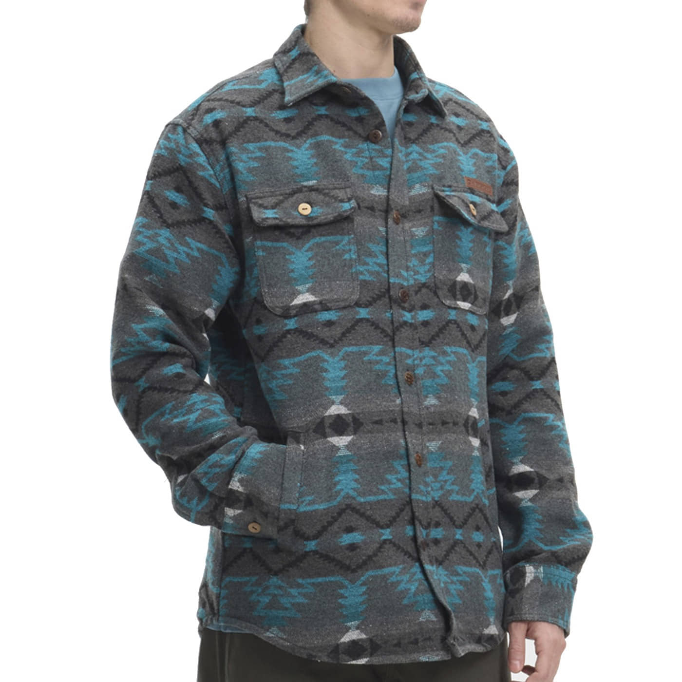 Camisa Hydroponic Sauk Sherpa Azul y Gris Blue And Grey 25527-01-BLU Camisas Hydroponic