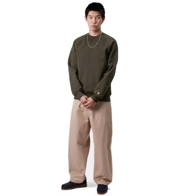 Sudadera Carhartt WIP Chase Sweat Olive - Gold I033660_3CBXX Sudaderas Carhartt WIP
