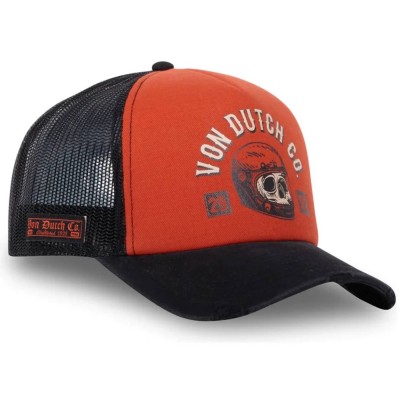 Gorra Von Dutch Trucker Orange Black CREW17 VD/1/CT/CREW17 Gorras Von Dutch