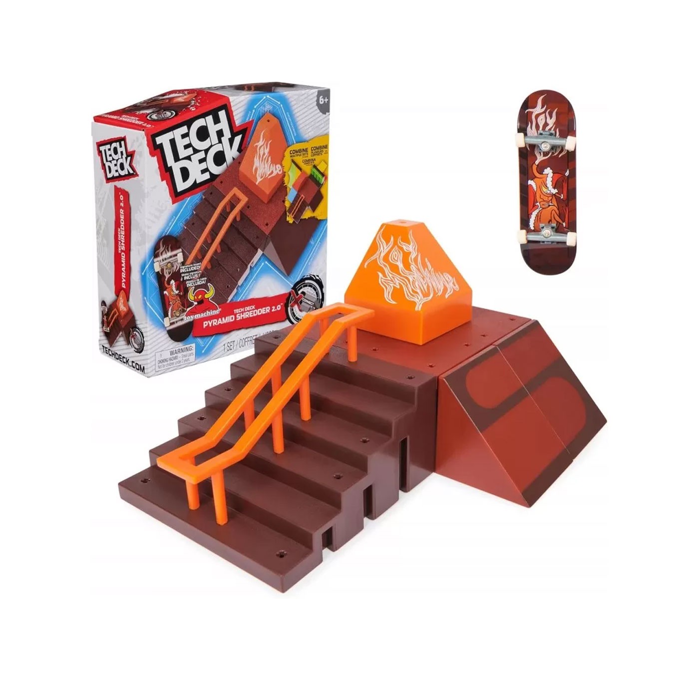 Rampa Tech Deck Pyramid Shredder 2.0 X-Connect Park Creator RPMEDIUM-2 Fingerboard Tech Deck