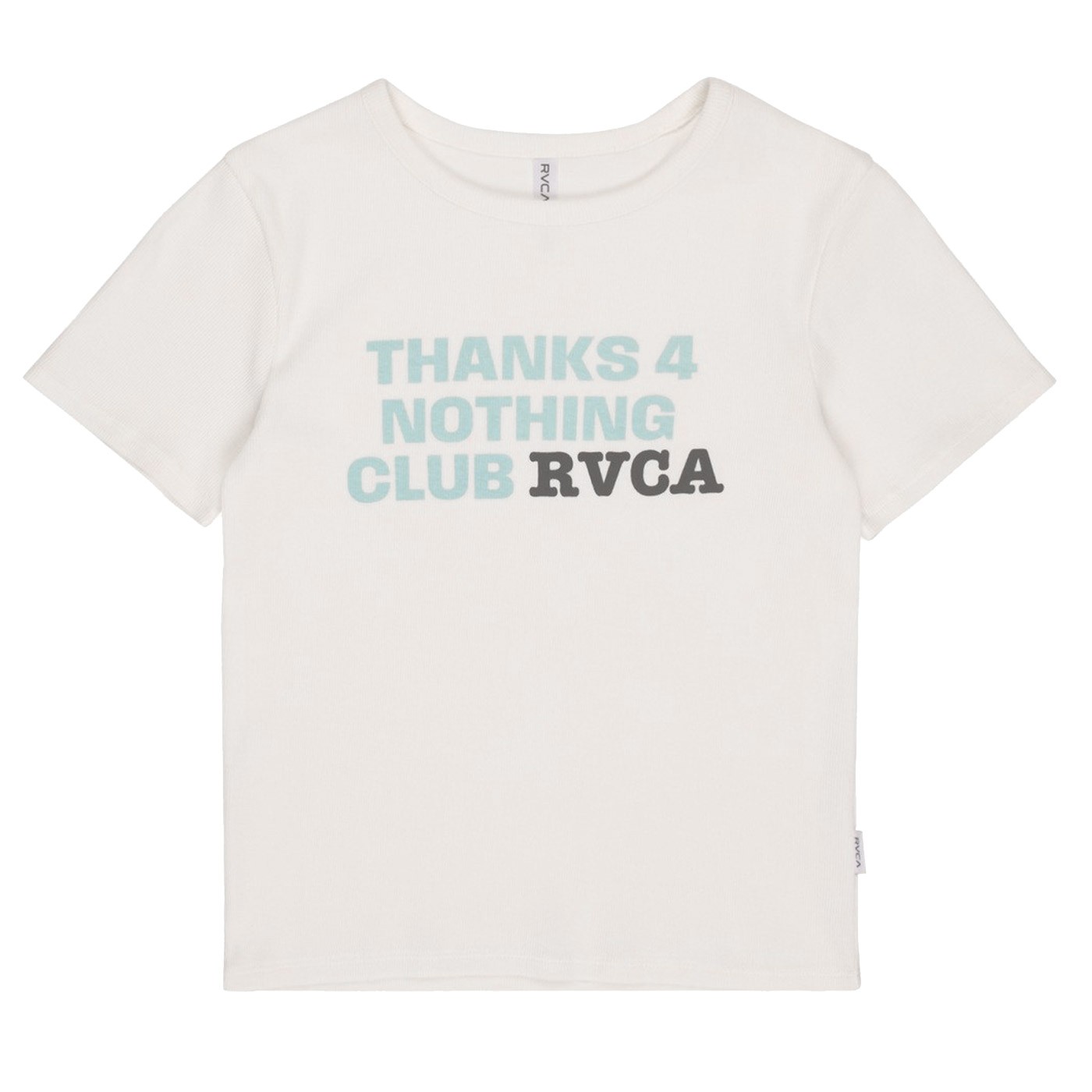Camiseta Rvca Club Rvca Rib Crop Top Blanco EVJKT03002-WBP0 Camisetas RVCA