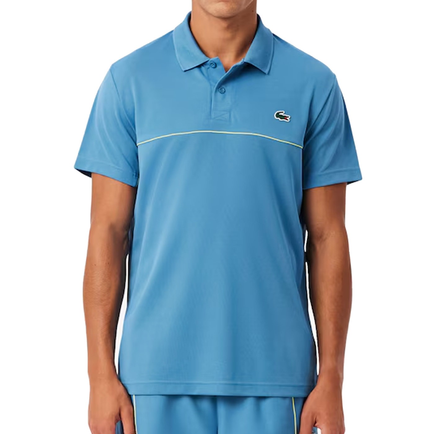 Polo Lacoste deportivo con ribete en contraste Ultra-Dry Jbk Abyss Blue DH0260-JBK Polos Lacoste