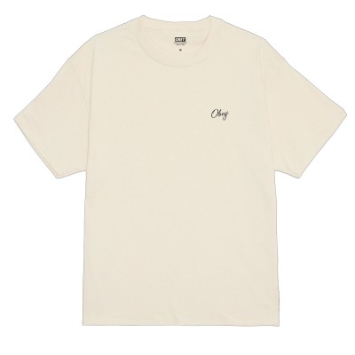 Camiseta Obey paper rose Cream