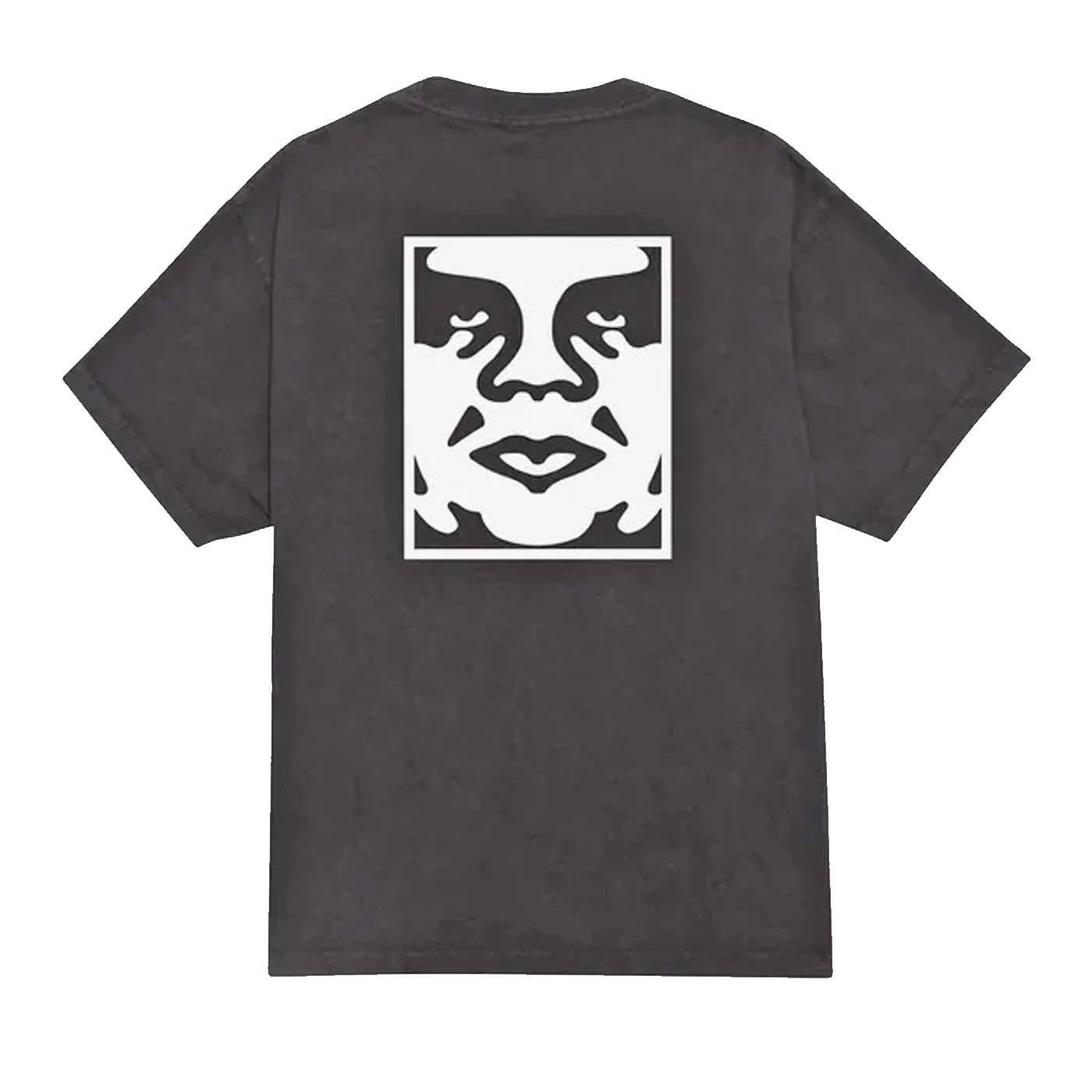 Camiseta Heavyweight Obey Bold Icon Face Pigment Dusty Black 167924099-DBA Camisetas Obey 