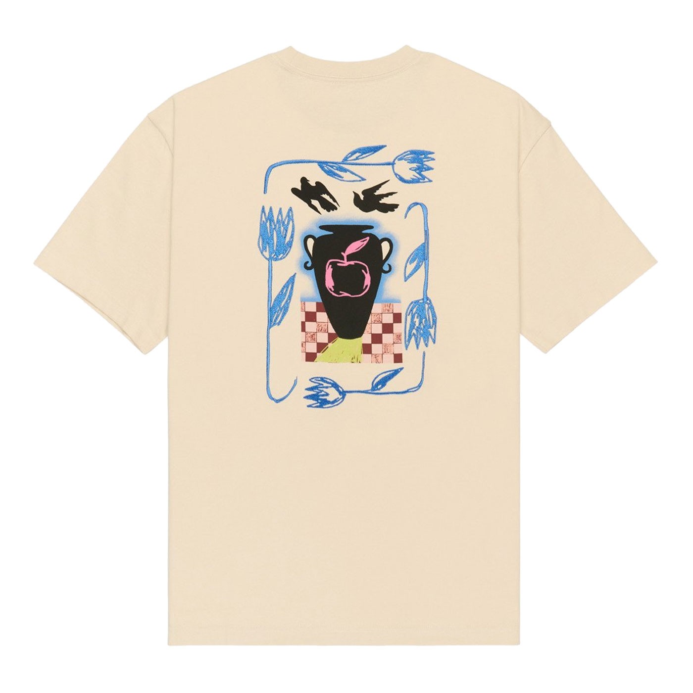 Camiseta Rvca x Antonia Figueiredo Love Birds Ss beige EVYZT00310 Camisetas RVCA