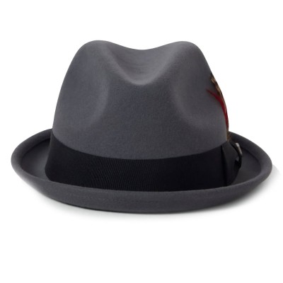 Sombrero Brixton Gain Fedora Gris Grey 10765-FTRGY Gorros Brixton
