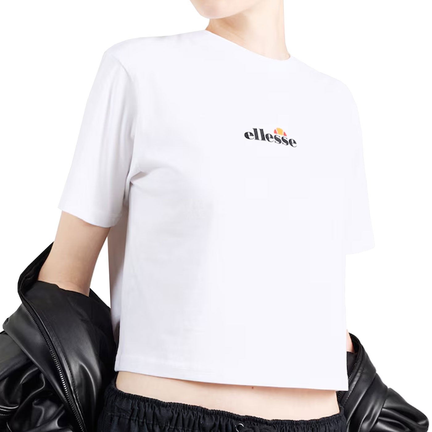 Camiseta chica crop Ellesse Silinto 2 Tee White SGB23243-WHT Camisetas Ellesse
