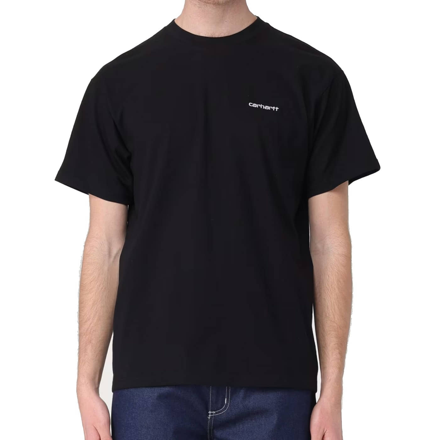 copy of Camiseta Carhartt S-S Script Embroidery T-Shirt Black-White I030435.0D2XX.03 T-shirts Carhartt WIP