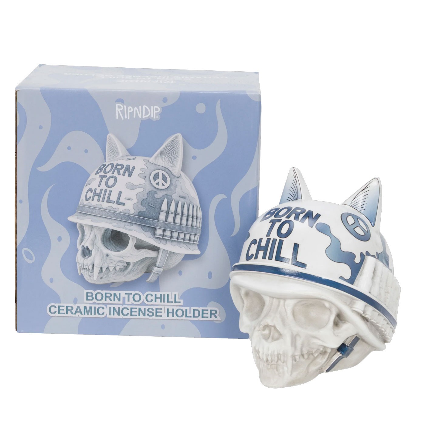 Quemador portaincienso RipNDip Born To Chill Ceramic Incense Holder Indigo RNDSPR26220 Accessoires RipNDip