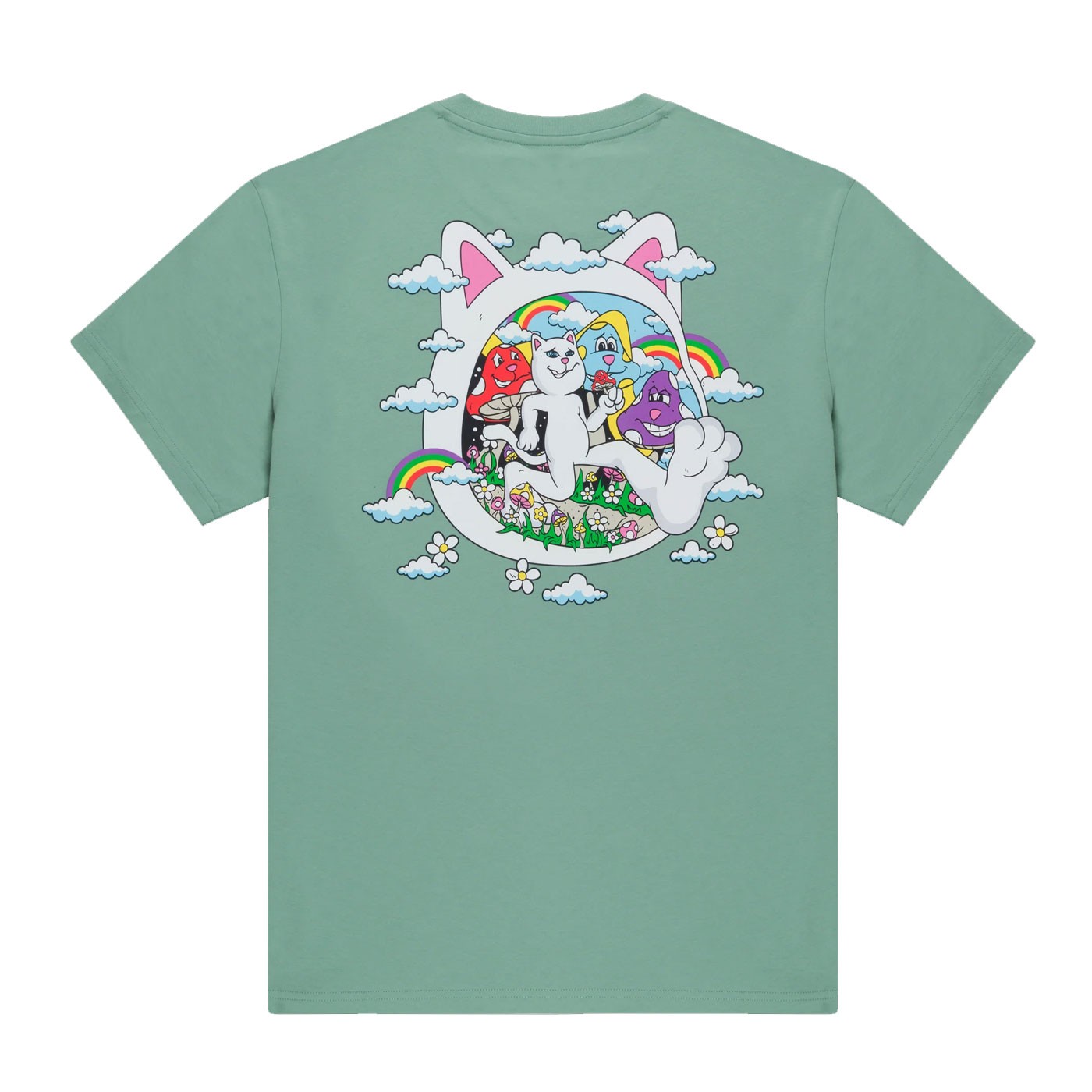 Camiseta RipNDip Heaven To Me Tee Sage RNDSPR26155 Camisetas RipNDip