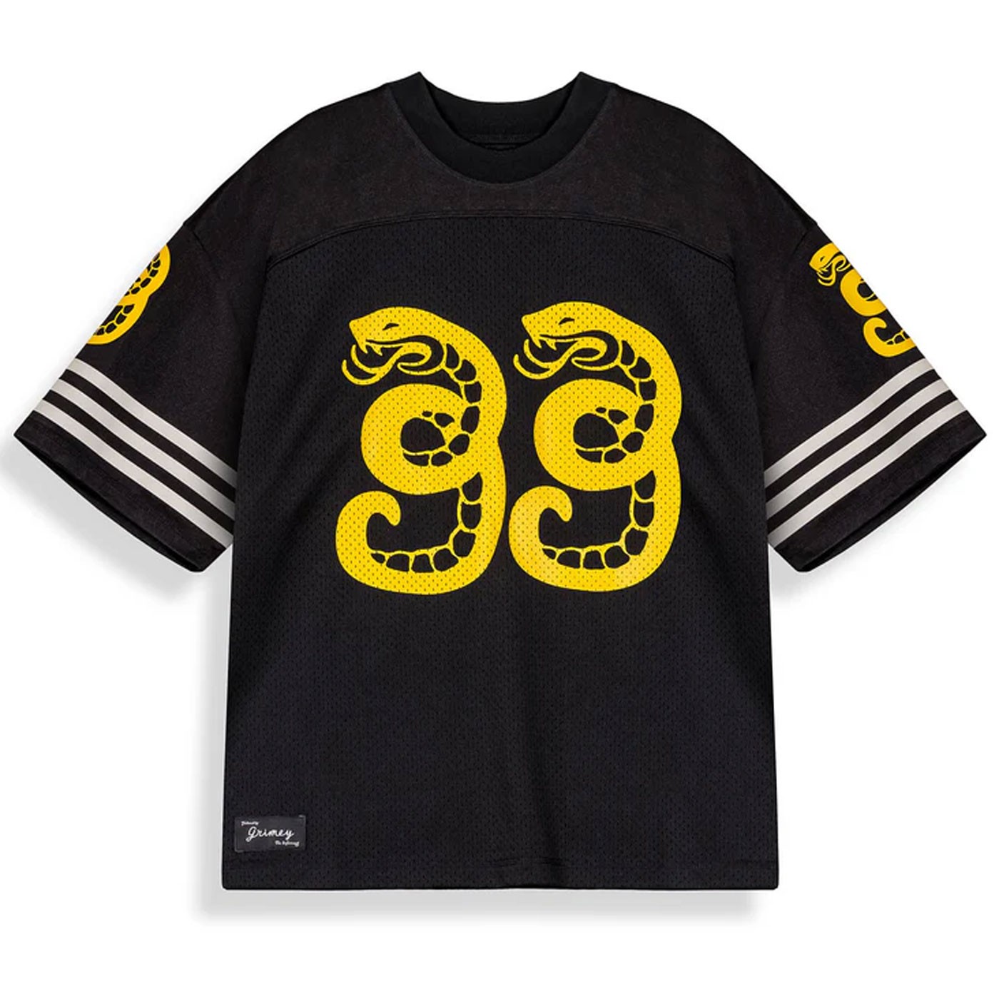 Camiseta Futbol Mesh Grimey Droppin Science Mesh Boxy Football Jersey Black GBMFJ798_BLK Magliette Grimey