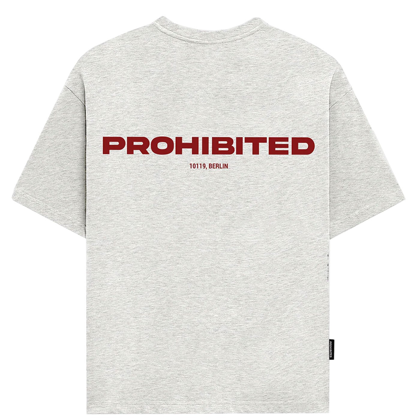 Camiseta Prohibited 10119 Tee Grey Melange 101.0003.0008 Tshirts PROHIBITED