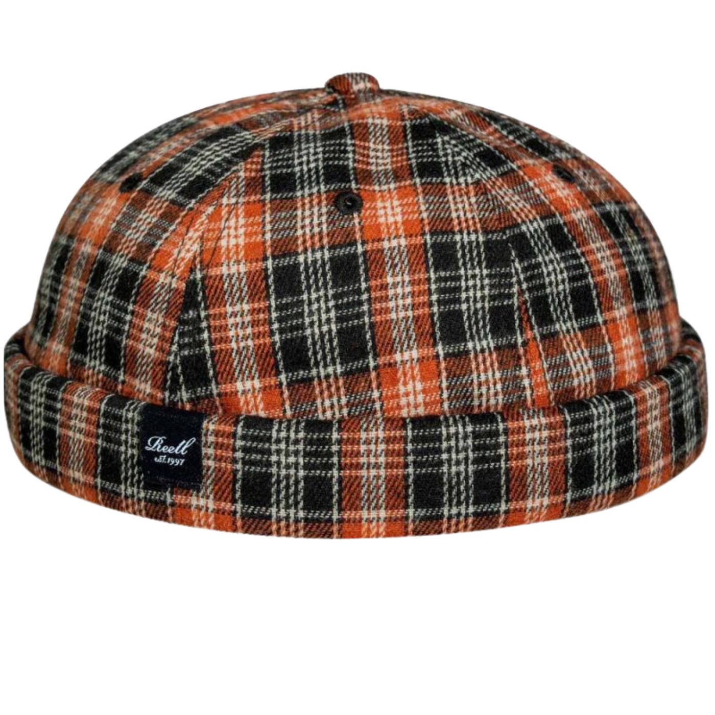 Gorra sin visera REELL Docker Cap Brown Plaid 1402-066/05-165 Gorras REELL