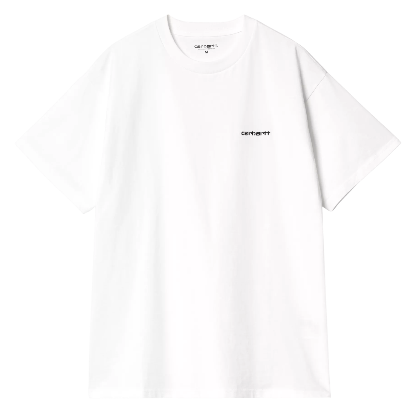 Camiseta Carhartt WIP S-S Script Embroidery T-Shirt White-Black I030435.00AXX.03 Camisetas Carhartt WIP