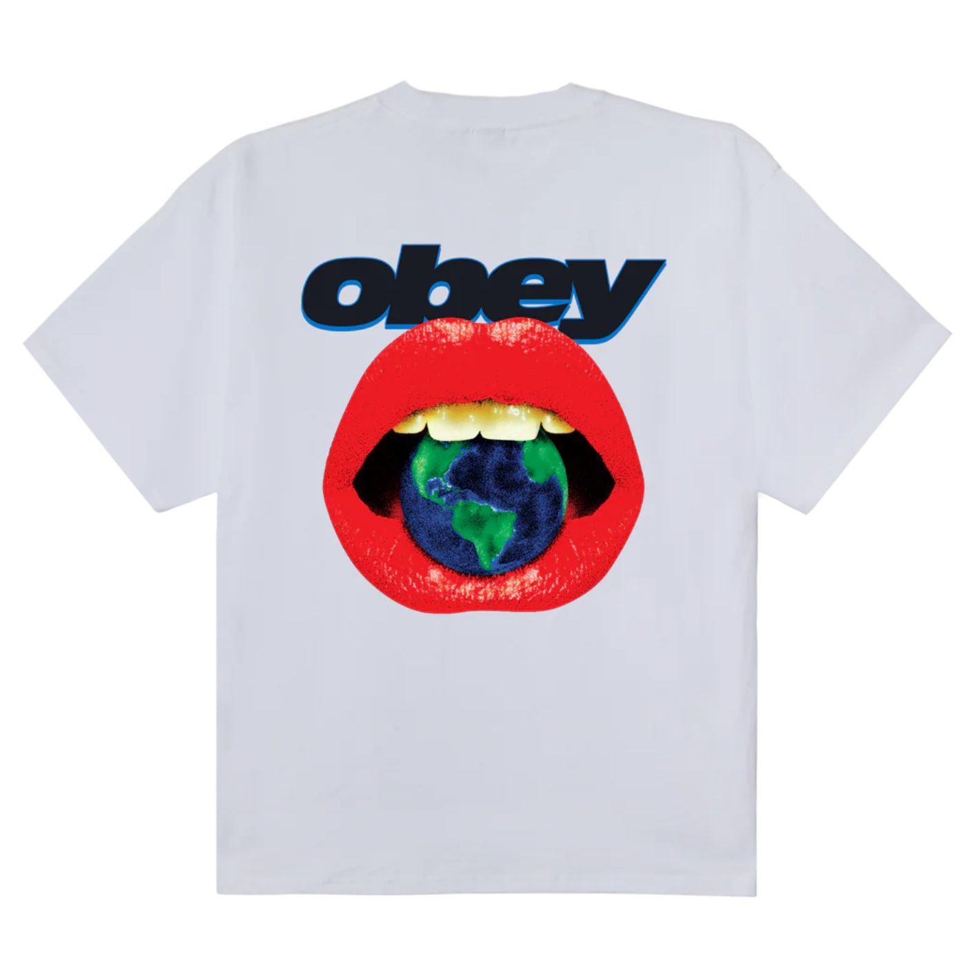 Camiseta heavyweight Obey lips White 168024359-WHT T-shirts Obey 
