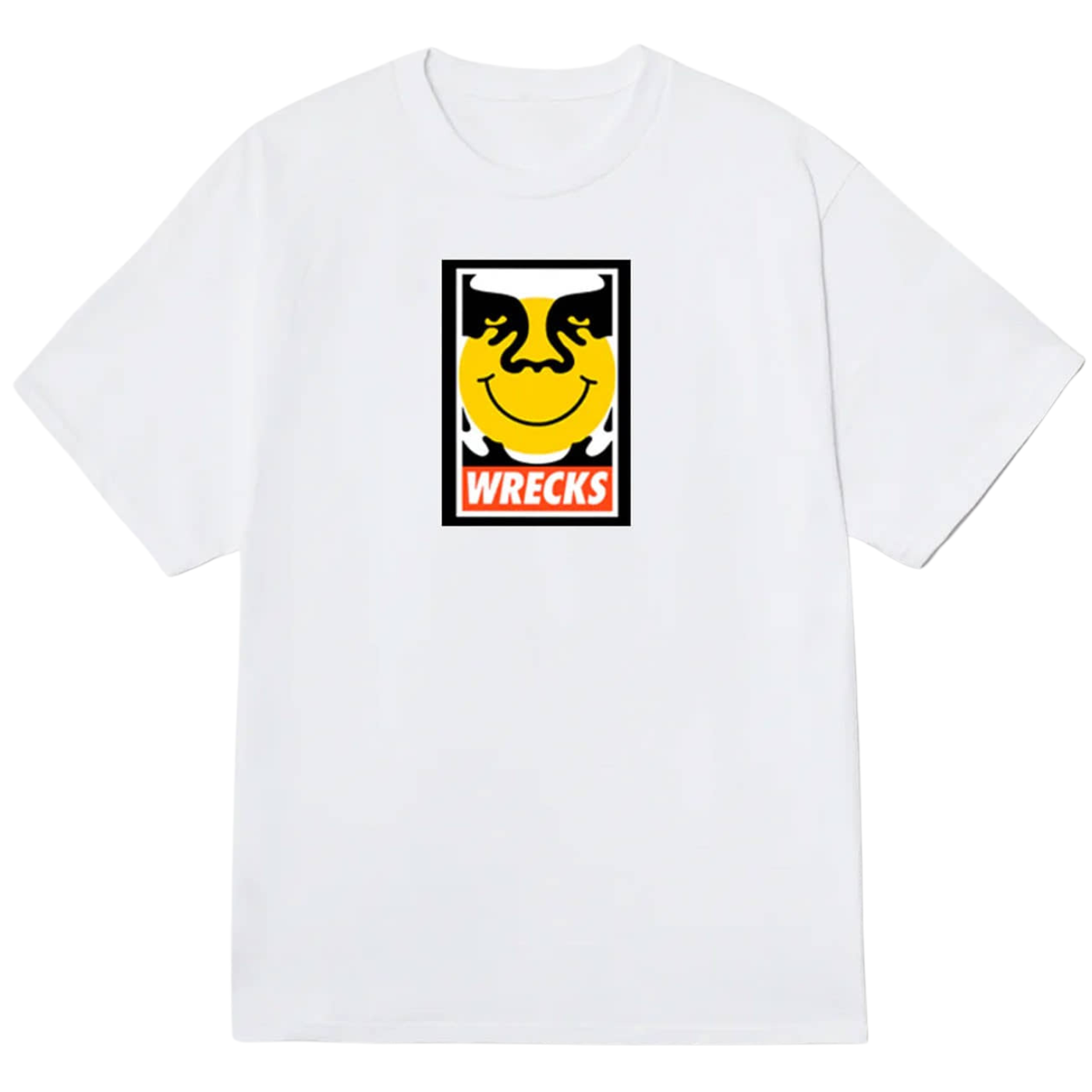 Camiseta Obey x Wrecks Classic T-shirt White 100580431M-WHT Camisetas Obey 