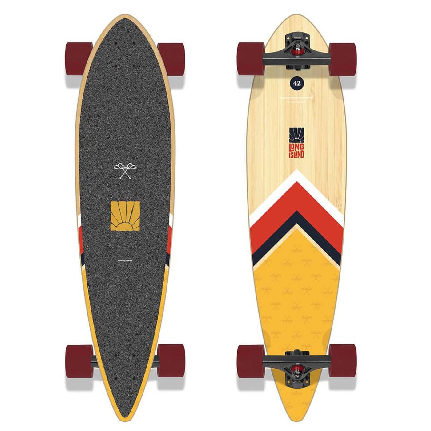 Longboard Rowing 42"x9.5" Pintail Long Island Complete LICO0023A044 Longboards completos LongIsland Longboards