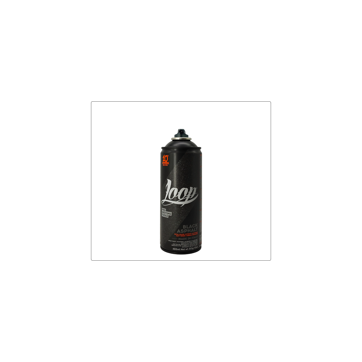 Spray Pintura Loop Asphalt 400ml LOOP-ASPHALT-400ML Botes de spray Loop Colors