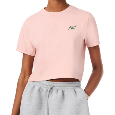 Camiseta de Mujer Lacoste Badge Accent Jersey T-Shirt Nidus TF0224-ADY Camisetas Lacoste