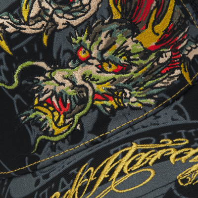 Gorra Ed Hardy Crawling Dragon 5 Panel Trucker Cap Black ED6207 Gorras Ed Hardy