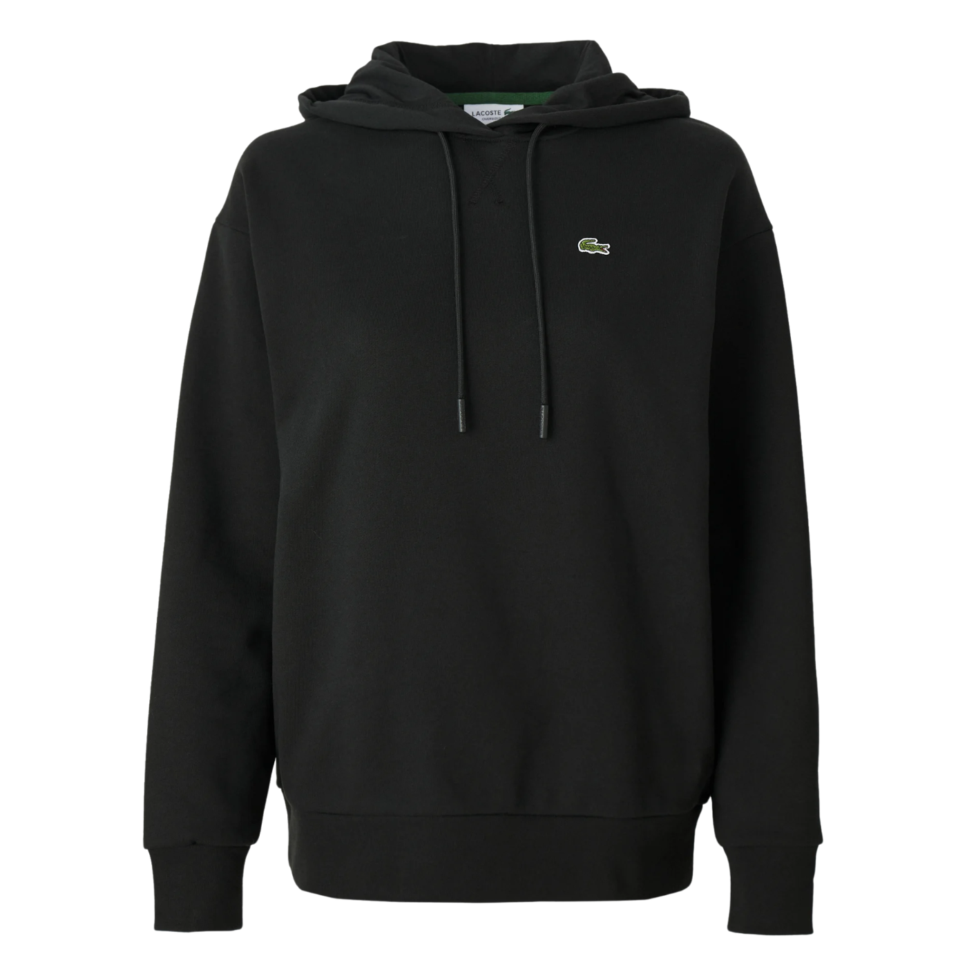 Sudadera Lacoste Fleece Hoodie Black SH8863-031 Sudaderas Lacoste