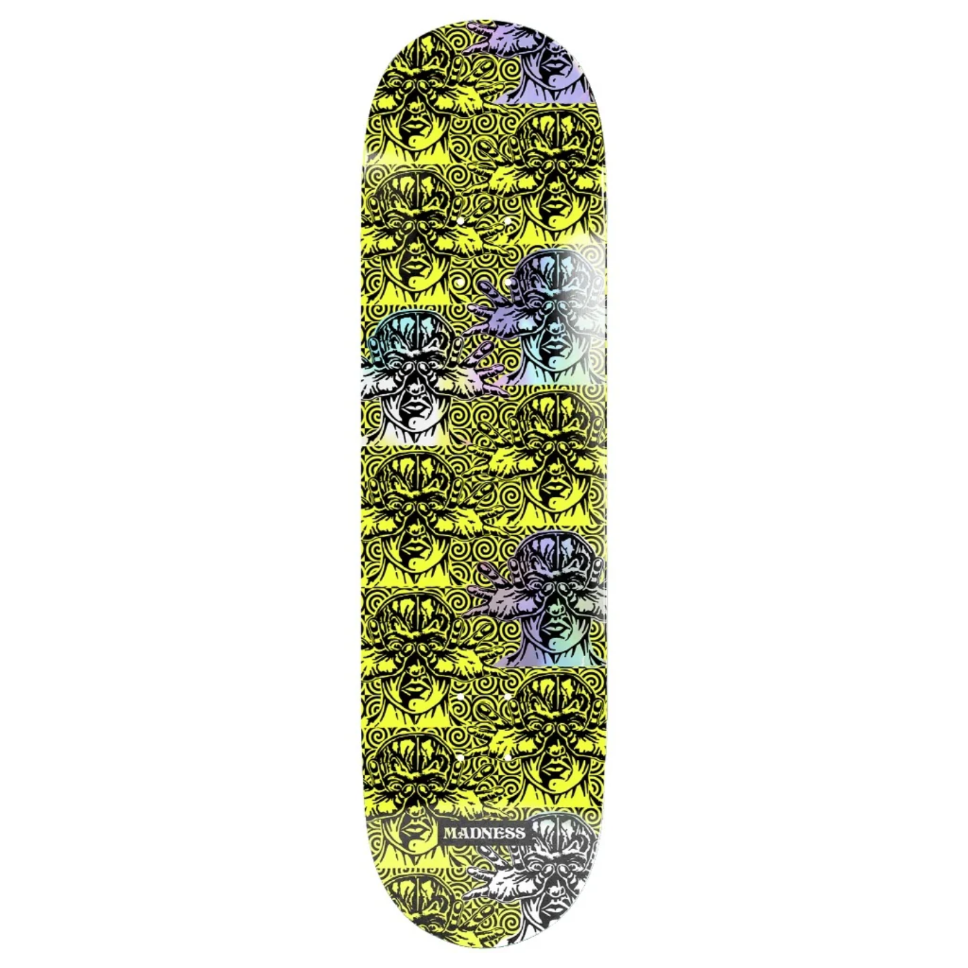 Tabla Skate Madness Repeat Offender Holographic 8.5" MAD510002-SAFETY-YLLW Tablas 