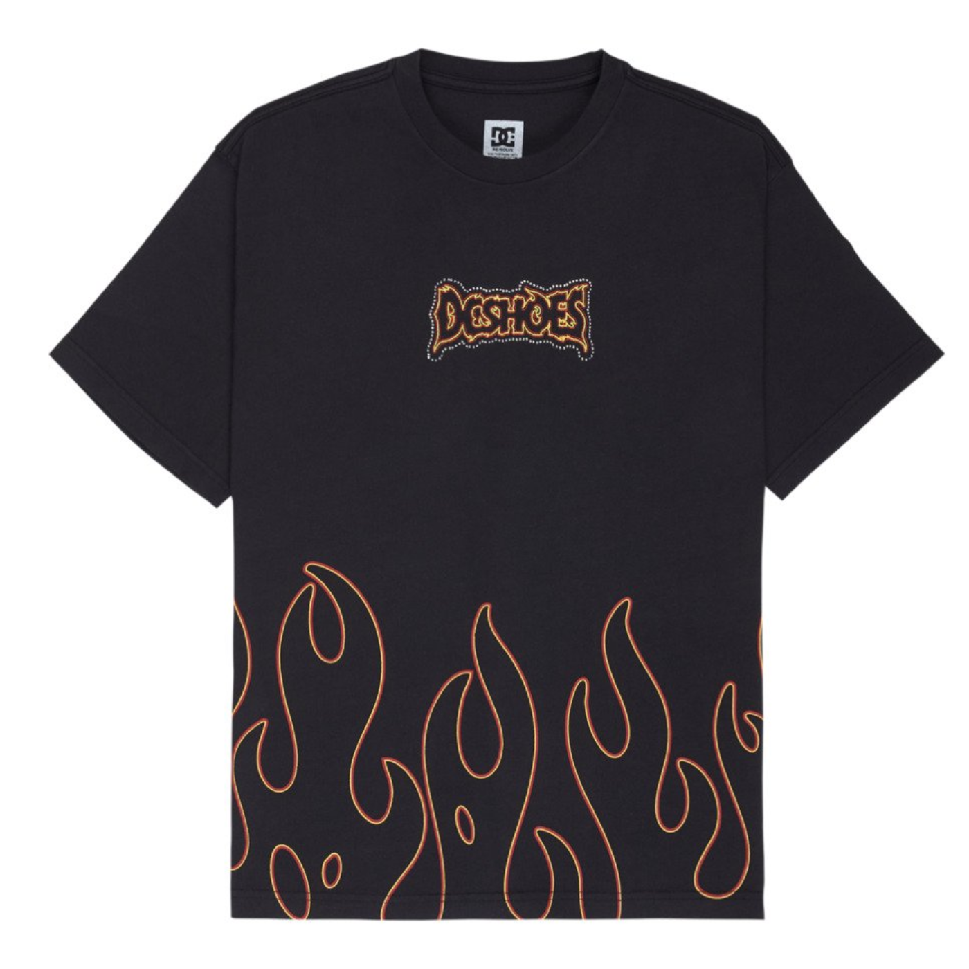 Camiseta DC Shoes DC Burning Diamonds Hss Black EDYZT04484-KVJ0 Tshirts DC SHOES