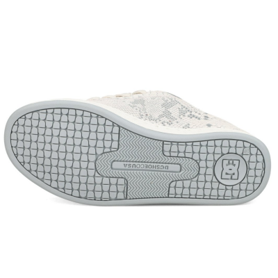 Zapatillas DC Shoes Court Graffik Lily White-Grey-Metallic Silver 300678-026 Zapatillas DC SHOES
