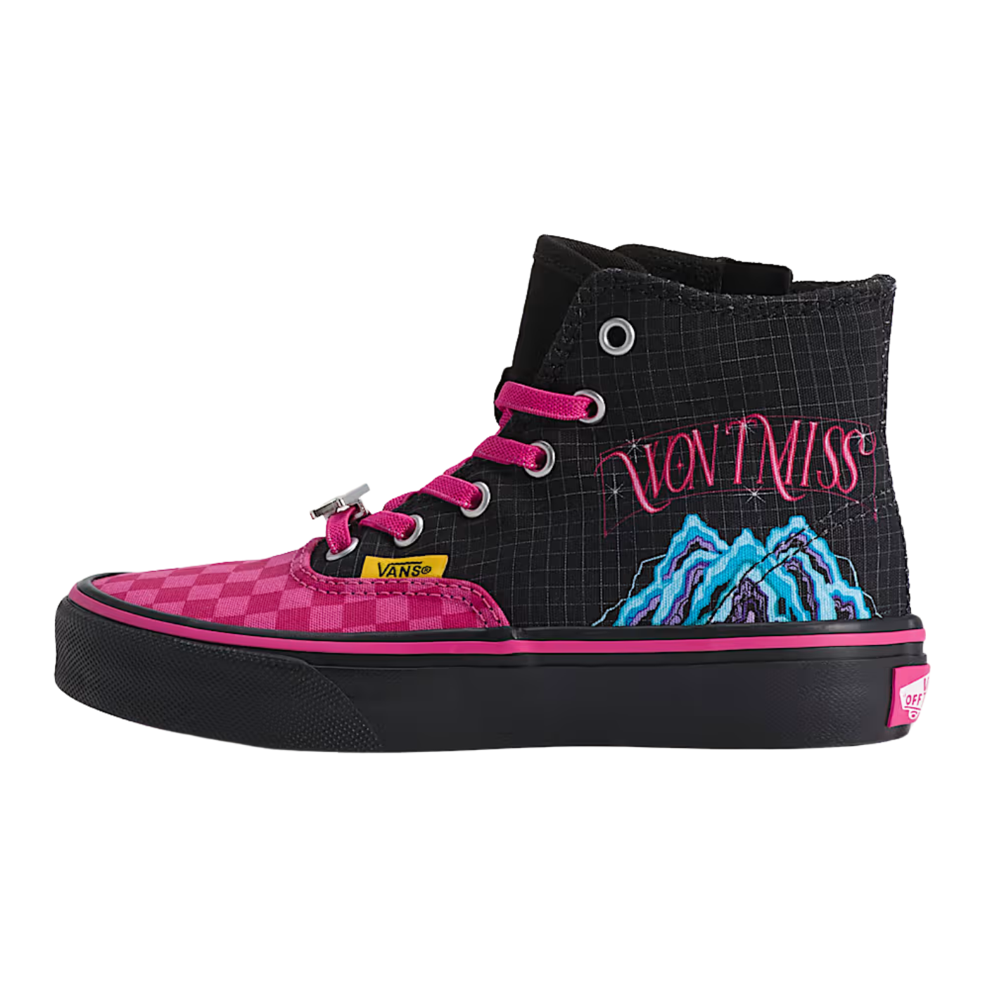 Zapatillas de niño Vans Authentic Hi 2.0 Zip Kpop Demon Hunters Mira Black VN000XUHBLK1 Calzado niño Vans