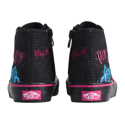 Zapatillas de niño Vans Authentic Hi 2.0 Zip Kpop Demon Hunters Mira Black VN000XUHBLK1 Calzado niño Vans